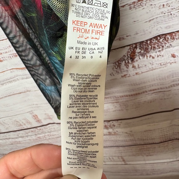 Bodycon Sheer Floral Mini Dress - Picture 7 of 8